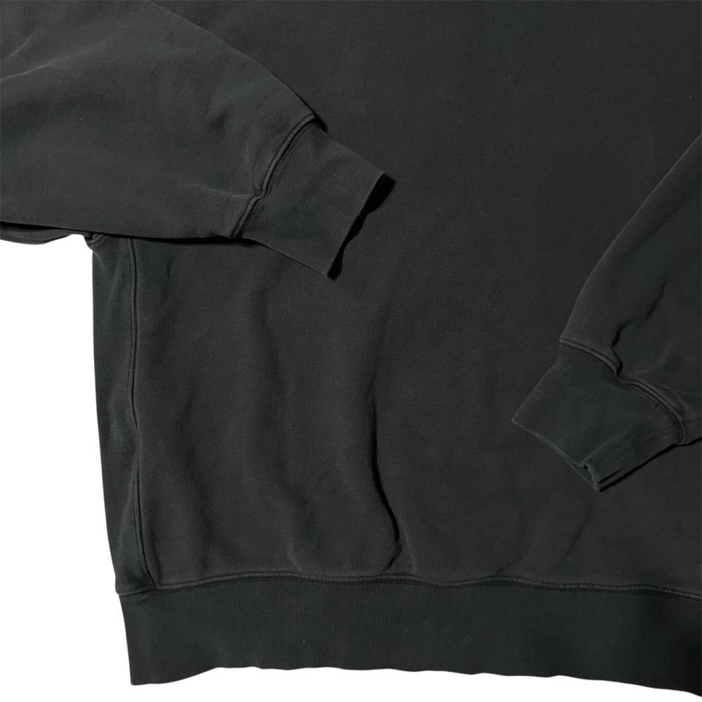 Aritzia TNA Cozy Sweatfleece Boyfriend Crew Sweatshirt Pullover Black Women Sz M - Picture 5 of 8
